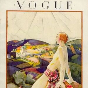 Vogue “New York in Summer” Canvas Art Reproduction 9 x 9 x 1 July 15, 1923